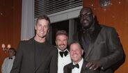 David Beckham, Tom Brady e Shaquille O'Neal 