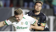 Rúben Lima em duelo com Gyökeres na última temporada