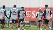 Último treino do Benfica antes do clássico com o FC Porto