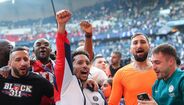 As imagens da festa de campeão do PSG
