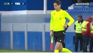 João Pinho exercia a função de 4.º árbitro e passou a assistente a partir dos 72'