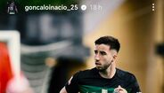 Gonçalo Inácio também publicou mensagem