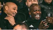 Thierry Henry e Terry Crews divertido durante encontro do Como
