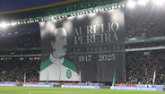 Alvalade exibiu uma enorme tarja de homenagem a Aurélio Pereira