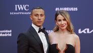 Thiago Alcantara e a mulher, Julia Vigas