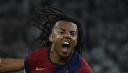 Os festejos do Barcelona após conquista da Taça do Rei, frente ao Real Madrid