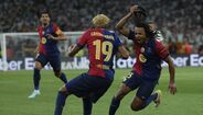 Os festejos do Barcelona após conquista da Taça do Rei, frente ao Real Madrid