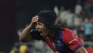 Os festejos do Barcelona após conquista da Taça do Rei, frente ao Real Madrid