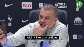 Postecoglou fala em 'bullying' e atira: «Os telemóveis são mais perigosos do que qualquer arma»