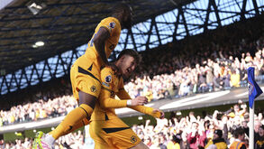 Jogadores do Wolverhampton a festejar