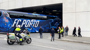 A chegada do autocarro do FC Porto ao Dragão