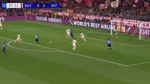 Lautaro conclui jogada brilhante com uma trivelada: o grande golo do Inter em Munique