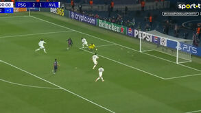 O grande golo de Nuno Mendes no triunfo do PSG frente ao Aston Villa