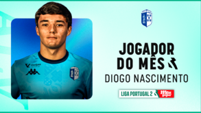 Diogo Nascimento com 'hat-trick': médio considerado o melhor jogador de março da 2ª Liga