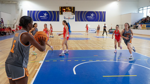 AB Algarve no encontro contra a AB Lisboa durante a fase de grupos da Série A da Divisão A da Festa do Basquetebol 2025