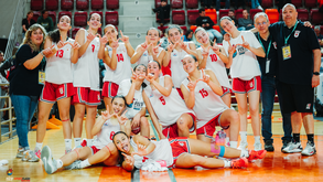 AB Santarém festeja apuramento histórico para a final feminina de Sub-16 na 17.ª Festa do Basquetebol 2025