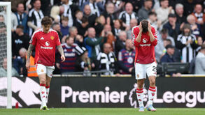 Jogadores do Manchester United desolados