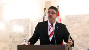 Jorge Moreira, presidente do Leixões, na tomada de posse para o quadriénio 2025/29