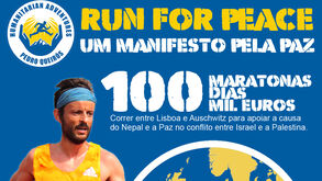 100 maratonas em 100 dias pela Paz: o novo desafio solidário de Pedro Queirós