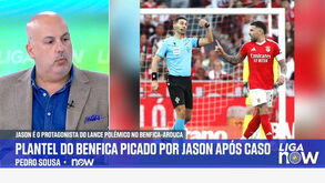 Pedro Sousa diz que plantel do Arouca viu vídeo do penálti de Otamendi e revela o que Jason disse aos colegas