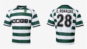 Sporting lança réplica da camisola usada por Cristiano Ronaldo na estreia pela equipa principal