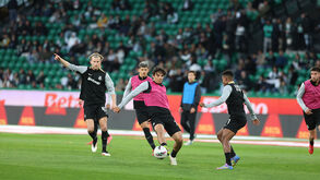 O onze do Sporting para o jogo com o Moreirense