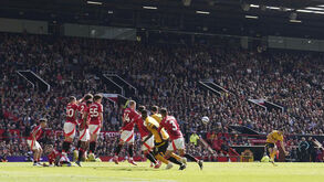 O momento do disparo de Sarabia