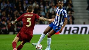 Tiago Djaló não participou no treino desta segunda-feira do FC Porto