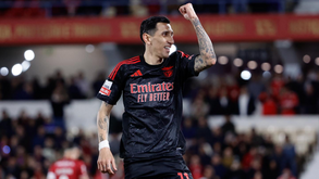 Di María festeja golo do Benfica