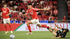 João Veloso em ação frente ao Tirsense
