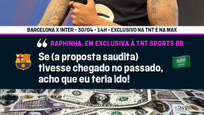 Raphinha e a oferta milionária da Arábia: «Quem diz que não iria é mentiroso...»