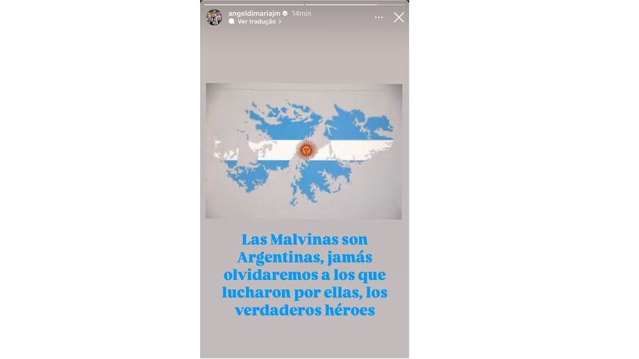 Publicação do argentino do Benfica