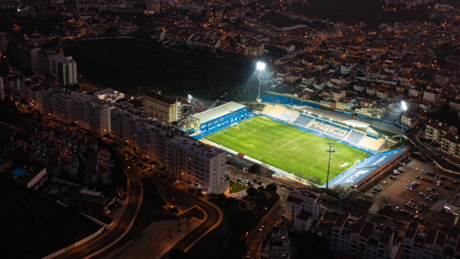Vista aérea do Estádio António Coimbra da Mota, no Estoril