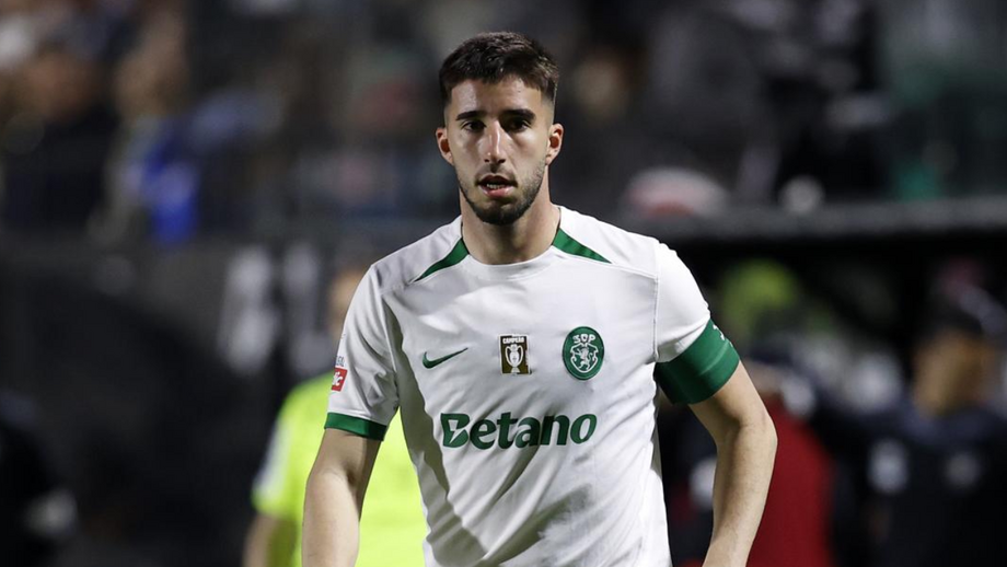 Gonçalo Inácio, jogador do Sporting, no jogo com o Estrela da Amadora