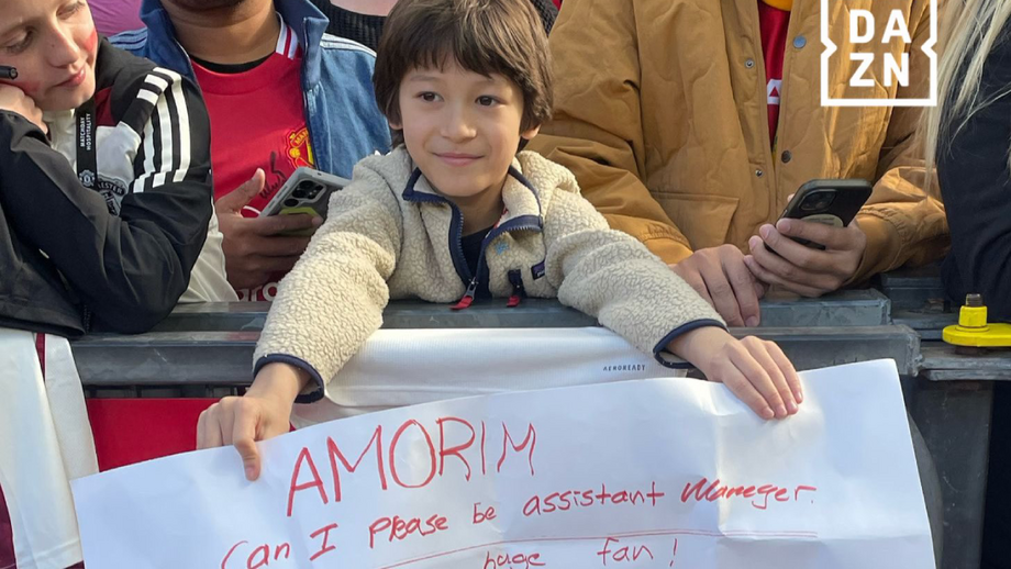 Jovem adepto do Manchester United pede a Ruben Amorim para ser seu adjunto