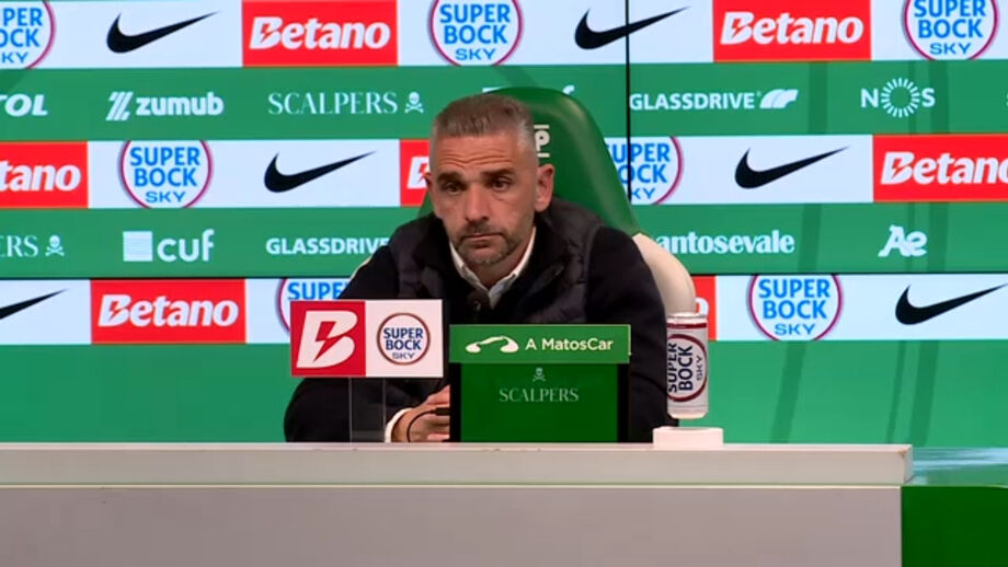 Treinador do Sporting disse aos jornalistas para contarem os dias que faltam até o internacional português voltar