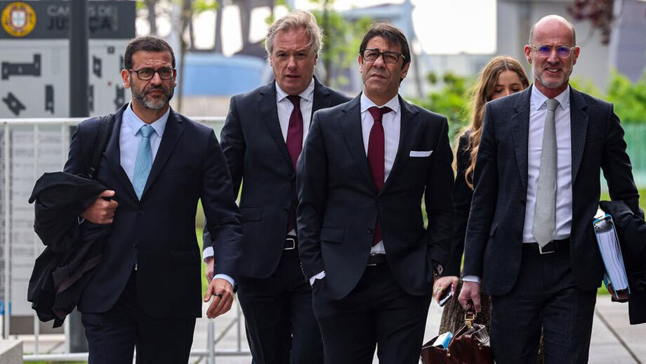 Rui Costa à chegada ao tribunal
