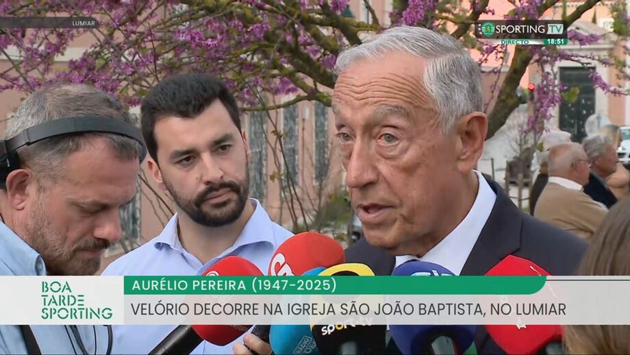 Marcelo Rebelo de Sousa fala aos jornalistas