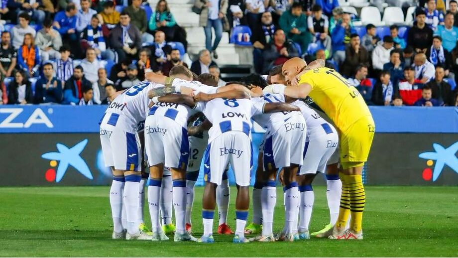 'Roda' do Leganés no relvado