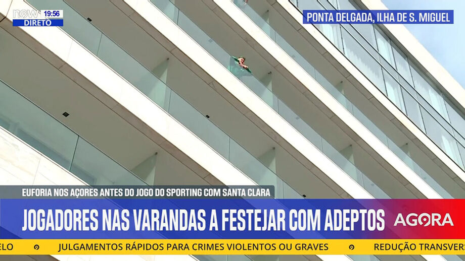 Now captou imagens do momento, antes do jogo de amanhã com o Santa Clara