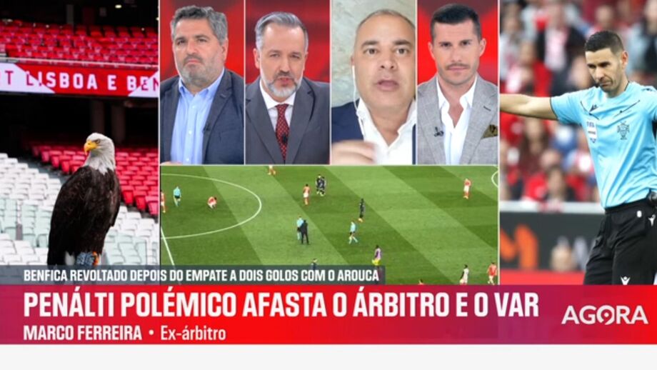 Especialista em arbitragem comenta jogada mais polémica do Benfica-Arouca