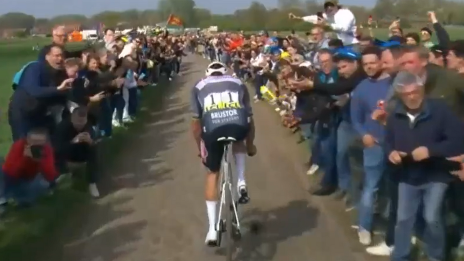 Van der Poel quando foi atingido