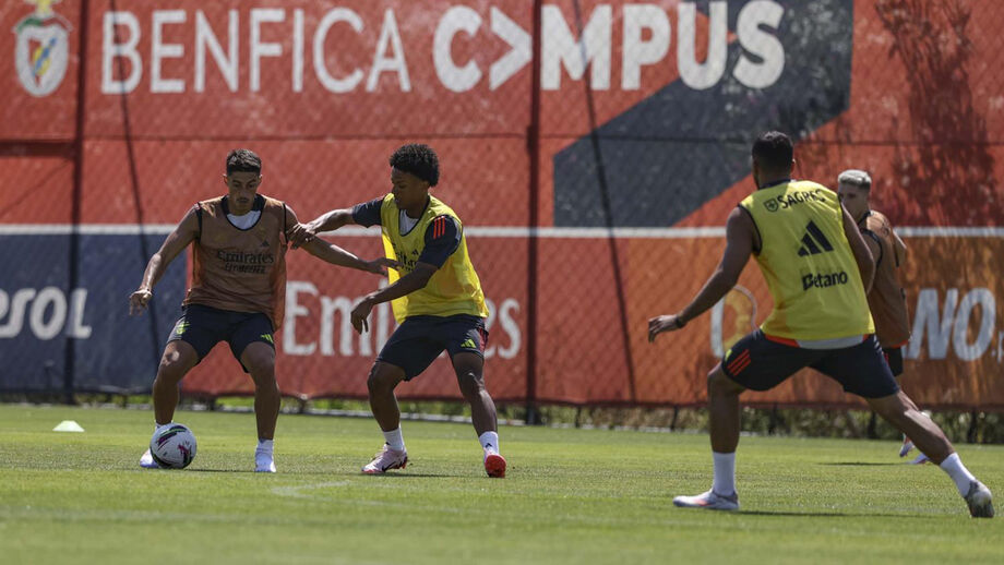 Tiago Gouveia ensaia nova posição no Benfica