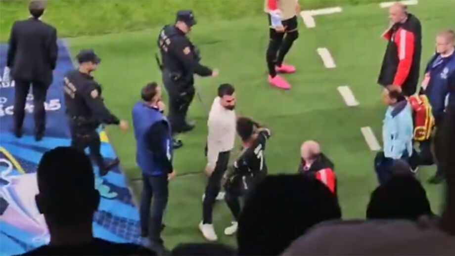 Tudo aconteceu no intervalo do Real Madrid-Arsenal