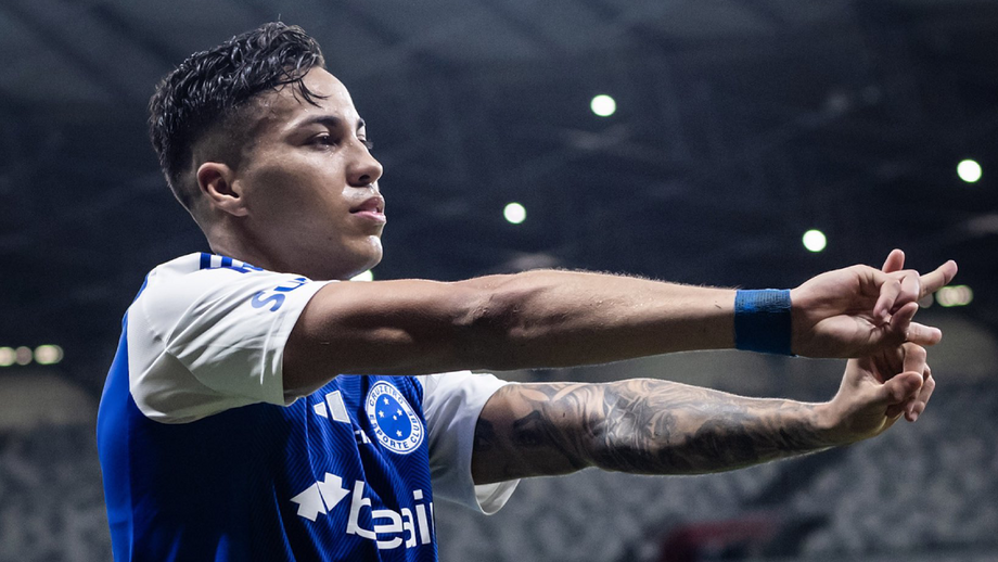 Kaio Jorge festeja pelo Cruzeiro