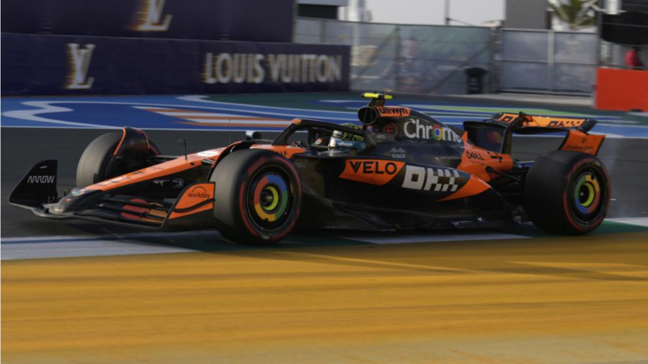 Lando Norris durante a terceira sessão de treinos livres para o GP da Arábia Saudita