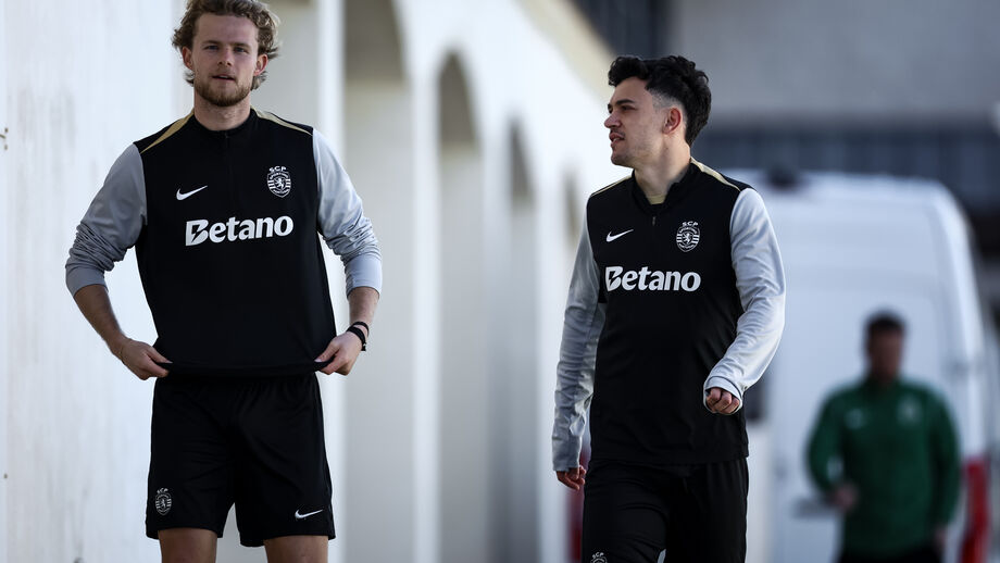 Hjulmand e Pote no treino