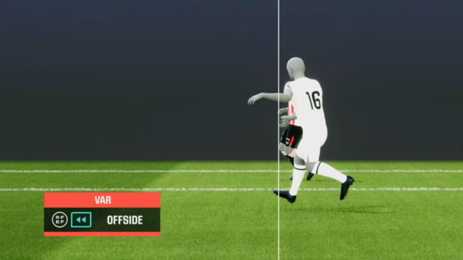 O frame utilizado para anular, por fora-de-jogo, um golo a Vinícius Júnior no Real Madrid-Ath. Bilbao