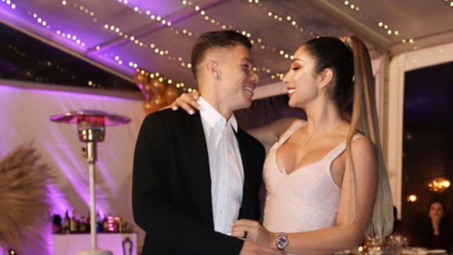 Uribe no aniversário da mulher Cindy, em 2019