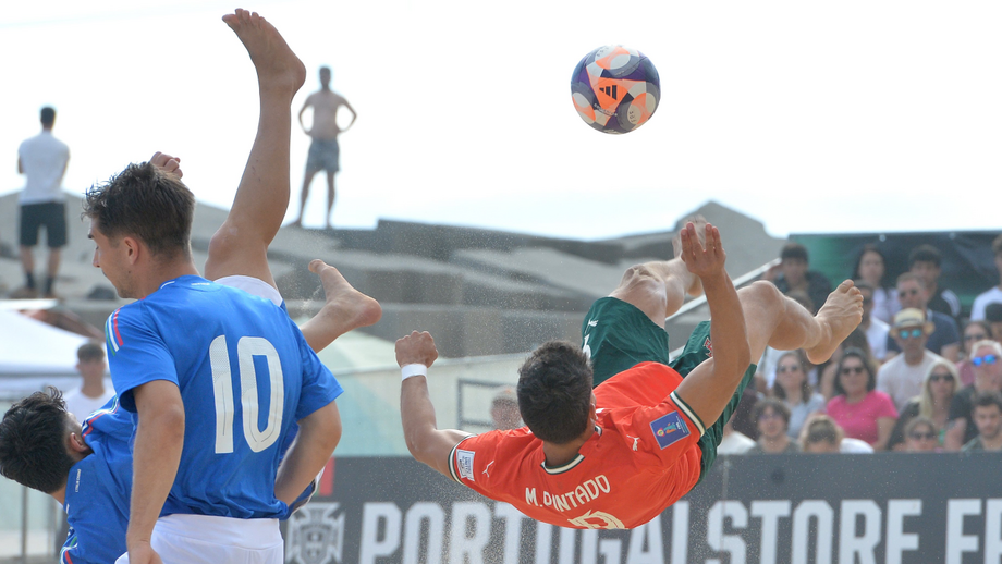 Portugal perde com Itália em jogo de preparação para Mundial de futebol de praia de 2025